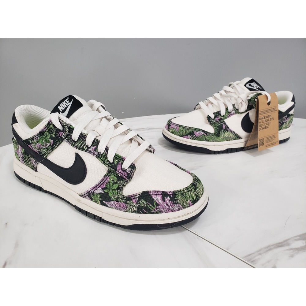 DAMANGED BOX FN7105-030 Nike Dunk Low Next Nature Floral Tapestry WOMEN'S 9